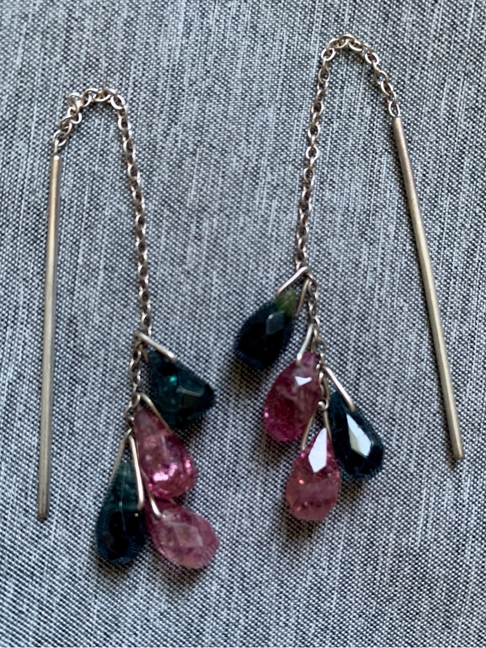 Chan Luu Threader Earrings - Tourmaline
